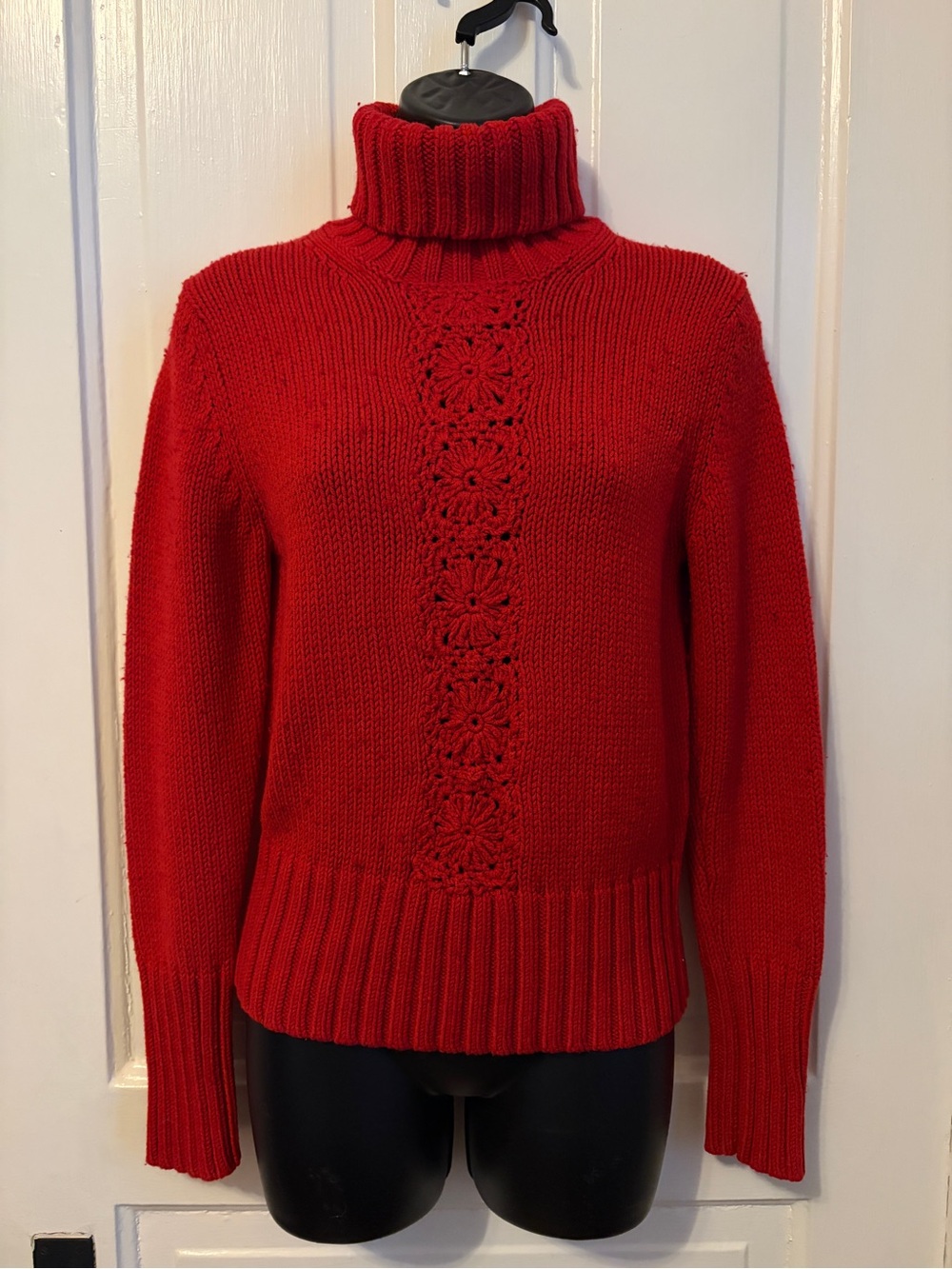 Vintage Red Turtleneck Sweater